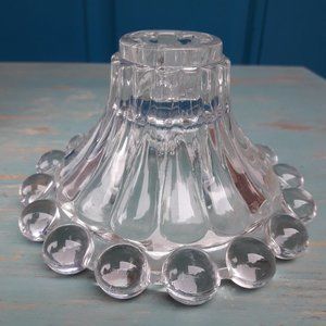 Base Stand for Glass Candleabra Vintage Cambridge or LE Smith Clear Glass